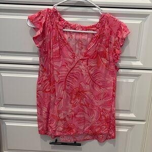 Oliveaceous Pink Top